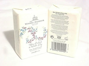 WOODS OF WINDSOR ENGLAND BLAUE ORCHIDEE UND SEEROSE FEINE ENGLISCHE SEIFE #8508 - Bild 1 von 1