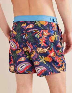 Boden Fixed Waist Swim Short Size Small Multi Pineapple Paisley Print BNWT £45 A - Picture 1 of 3