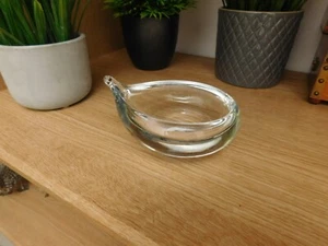Studio Ahus Sweden 1980 glass bowl Initials H D. by Hanne Dreutler - Picture 1 of 8