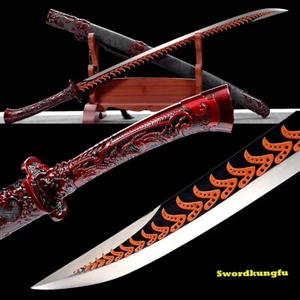 Battle Ready Broadsword Sword Katana Sharp High Manganese Steel Hunting Knife - Picture 1 of 11