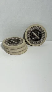 Thirstystone Sandstone Coasters Monograms Letter N Set of 4 Sandstone - Picture 1 of 2