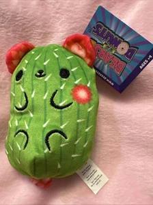 NWT Bears Vs Donuts 4” Prickly Bear Cactus #028 Beanbag Fidget Cats Vs Pickles - Picture 1 of 2