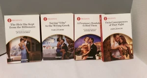4 Book Lot Harlequin Presents Paperback Romance Books READ - Imagen 1 de 4