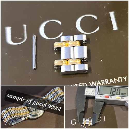 Gucci 9000l lady 2 maglie insieme per estendere l'estensione del bracciale ottime condizioni