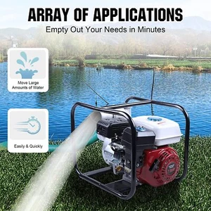 MP30X 6.5 HP 2" Gas Power Semi-Trash Water Pump High Pressure - Picture 1 of 4