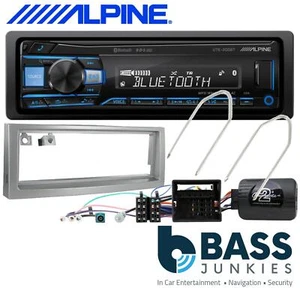 Peugeot 407 2004-2011 Alpine Bluetooth USB Car Stereo Silver Fascia Steering Kit - Picture 1 of 6