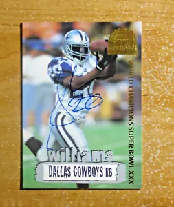 SHERMAN WILLIAMS 1996 Collectors Edge COWBOYBILIA AUTO #/4000 Autograph #DC-3 - Picture 1 of 2