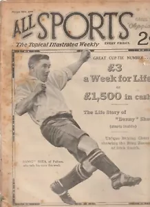 ALL SPORTS TOPICAL ILLUSTRATED WEEKLY ed by OLYMPIAN , 1923 , JANUARY 20 - Picture 1 of 1