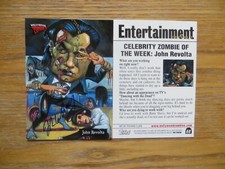 2007 TOPPS HOLLYWOOD ZOMBIES JOHN REVOLTA CARD SIGNED FRED WHEATON 
