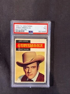 1958 Topps T.V. Westerns grade 7 #1 James Arness - Picture 1 of 2