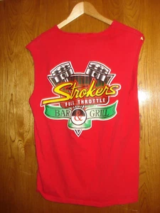 Red Stokers Bar n Grill ärmelloses T-Shirt Herren Größe M 38-40 OKC - Bild 1 von 2