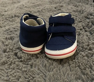 Janie and Jack BABY HERRINGBONE на шнуровке обувь Sz 3-6 месяцев - Изображение 1 из 4