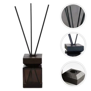 Diffuser Essential Oil Ash Aromatherapy Bottle Wooden Cap Fragrance - Picture 1 of 12
