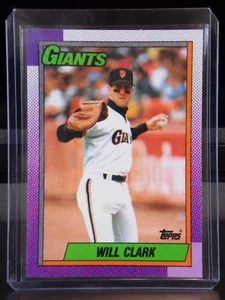 1990 TOPPS WILL CLARK #100 MLB BASEBALL CARD SAN FRANCISCO GIANTS CENTERED NM+ - Picture 1 of 2