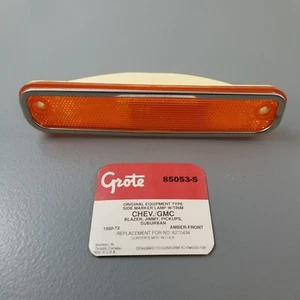 New 1973-80 CHEVROLET TRUCK SIDE MARKER LIGHT HOUSING AP23 TMC422 Grote 85053-5 - Picture 1 of 6