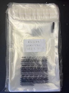 6x8 100 Pcs Resealable Suffocation Warning Poly Bags Amazon FBA - Picture 1 of 1