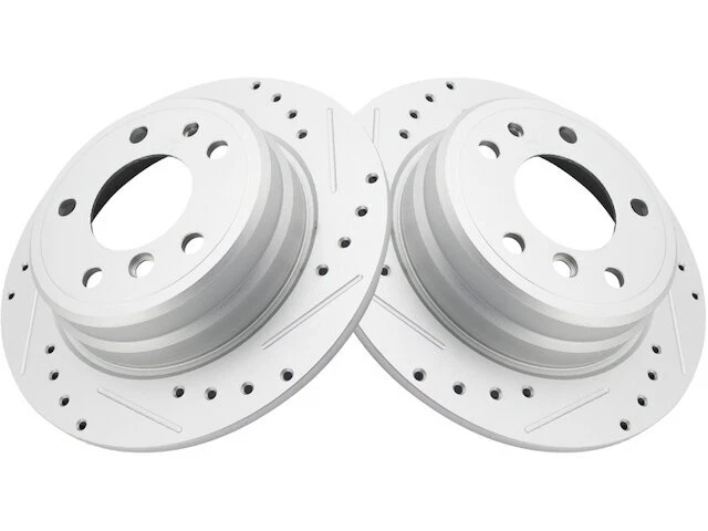 Juego de rotor de freno trasero TRQ para BMW 535is 1988 32NZHH Foto 1 de 1