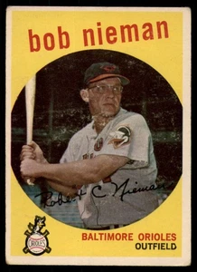 1959 Topps #375 Bob Nieman VG Very Good Orioles  - Picture 1 of 2