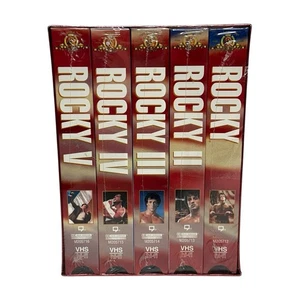 Rocky Collection 25th Anniversary VHS Tape Set Rocky 1-5 Stallone NEW SEALED - Picture 1 of 6
