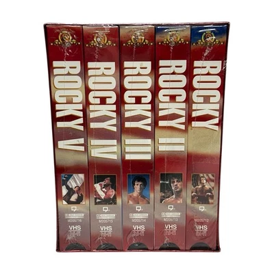 Rocky Collection 25th Anniversary VHS Tape Set Rocky 1-5 Stallone NEW SEALED - Image 1 of 4