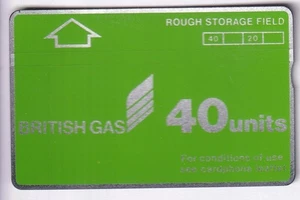 OFFSHORE ECOSSE TELECARTE / PHONECARD .. B.G 40U L&G 809A ROUGH STORAGE NOTCHED - Picture 1 of 2