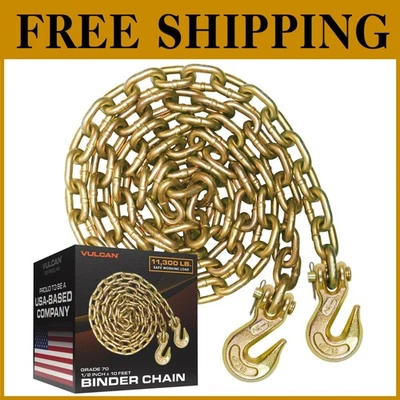 Grade 70 Safety Chain 1/2" x 10' - 11,300lbs - Image 1 of 4