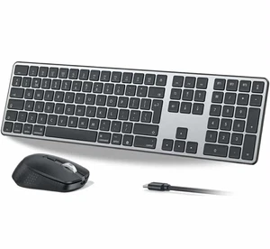 OMOTON Wireless Bluetooth Keyboard And mouse (for MAC / Windows / IOS / Android) - Picture 1 of 9
