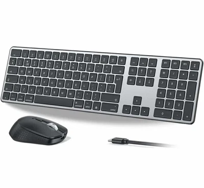 OMOTON Wireless Bluetooth Keyboard And mouse (for MAC / Windows / IOS / Android) - Image 1 of 4