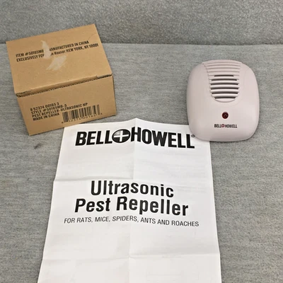 Bell+Howell Repelente de Plagas Ultrasónico Repelente de Plagas LOTE DE 3 Ratas Ratones Cucarachas Foto 1 de 4