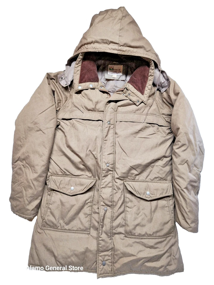 Field and Stream Down Jacket Big and Tall Men XLT Hunting Fishing Brown VTG 80s - Image 1 of 4