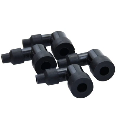 4x Zündkerzenstecker NGK LZFH ohne Widerstand 90° kompakt schwarz für Oldtimer - Bild 1 von 4