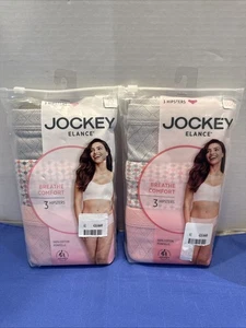 2 Packungen Damen 10 oder 3XL Jockey Elance 3er Pack Hipster Atmen Komfort Unterwäsche - Bild 1 von 5
