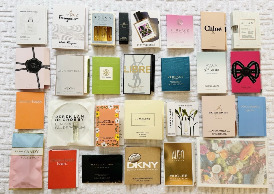 НОВЫЙ высококачественный аромат духи образцы женщин лот 30 Versace Prada YSL Burberry! - Изображение 1 из 1