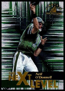 11997 Pinnacle Inscriptions The Next Level #48 New York Jets Neil O’Donnell QB - Bild 1 von 2