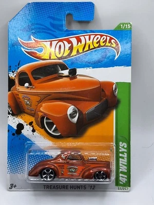 Hot Wheels 2012 '41 Willys Treasure Hunt T-hunt 1/15 51/247 Foto 1 de 2