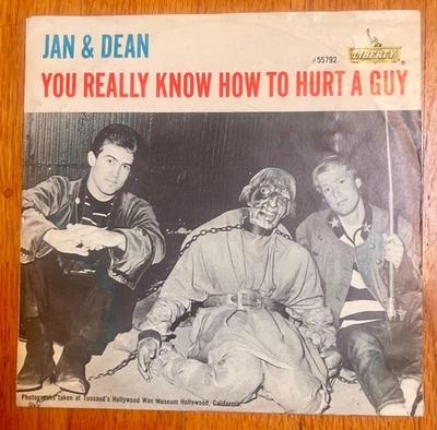 JAN AND DEAN--PICTURE SLEEVE +45-(YOU REALLY KNOW HOW TO HURT A GUY)- Vinyl - Image 1 of 4