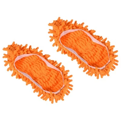 2 Pcs Washable Cleaning Shoes Covers, Home Multifunction Chenille Duster(Orange) Foto 1 de 4
