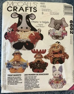 McCalls Crafts varias cestas de golosinas o decoración en diseños de animales de 12" de alto - Imagen 1 de 2