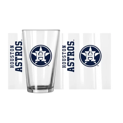 Houston Astros 16oz. Team Wordmark Game Day Pint Glass - Image 1 of 2