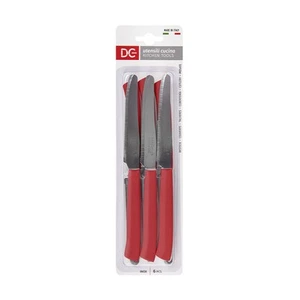 DC Casa Set 6 Coltelli da Tavola Colore Rosso con Punta Tonda - Foto 1 di 3