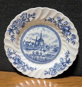 VTG Johnson Bros Tulip Time (BLUE) Ironstone Bread Plates:  Ø6.2", 1962-77, UK - Picture 1 of 5