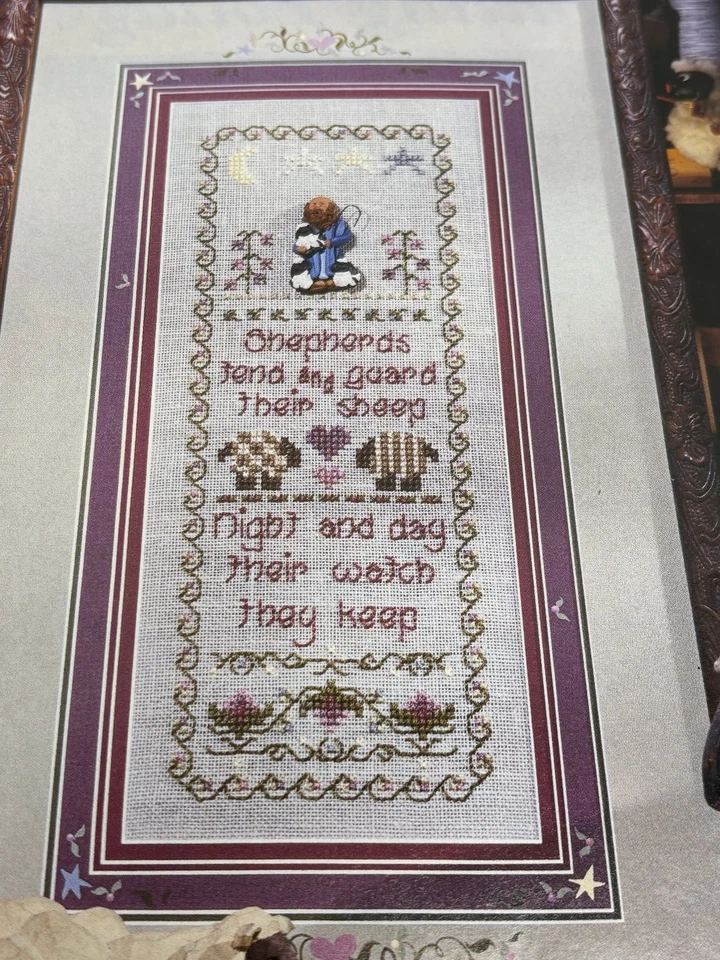 Watchful Shepherds Counted Cross Stitch Pattern Magazine Pages - Image 1 of 4