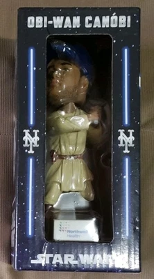 Bobblehead Obi-Wan Canobi 2019 de los New York Mets Robinson Cano Star Wars - Nuevo Foto 1 de 4