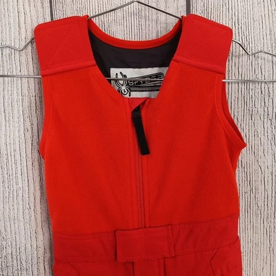 Pantalón Spyder Mini Expedición Unisex Niño Pequeño 2 Rojo Volcán Babero Aislado Nieve Esquí Foto 1 de 4