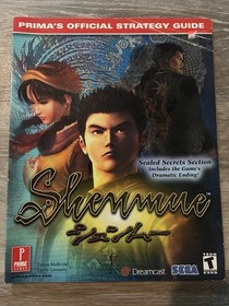 Shenmue Prima's Official Strategy Guide Sega Dreamcast