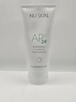 全新未拆封 Nu Skin AP 24 美白氟化物牙膏 4 盎司 110 克有效期至:02/26 — 第 1/3 张图片