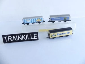 ARNOLD N 1:160 / 3 WAGONS REFRIGERANTS PUBLICITAIRES - Picture 1 of 7