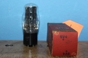 Radioröhren 5V4G 5V4 Cinch schwarze Platte V6 NOS - Bild 1 von 3