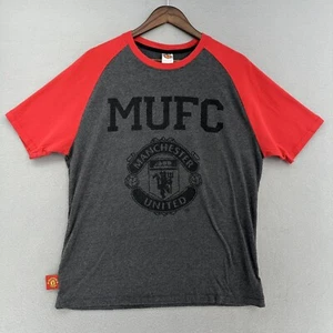 1997 Manchester United FC Shirt Men's L Gray Red MUFC Premier League Futbol VTG - Picture 1 of 9