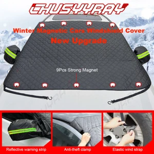 Car Windshield Snow Cover Sun Shade Winter Dust Rain Ice Frost Guard Protector A - Picture 1 of 13
